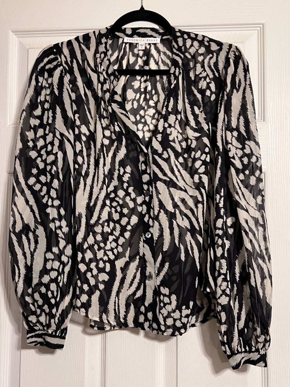 Veronica Beard Ashlynn Silk Blouse w/Cami